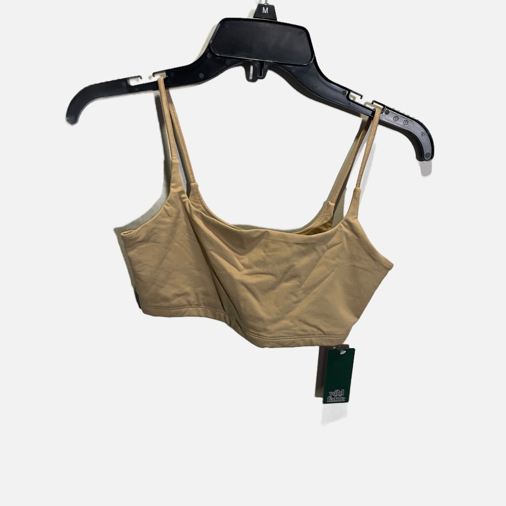Wild Fable Gold Tan Scoop Neck Bralette Crop Top XS NWT 331 12 1804